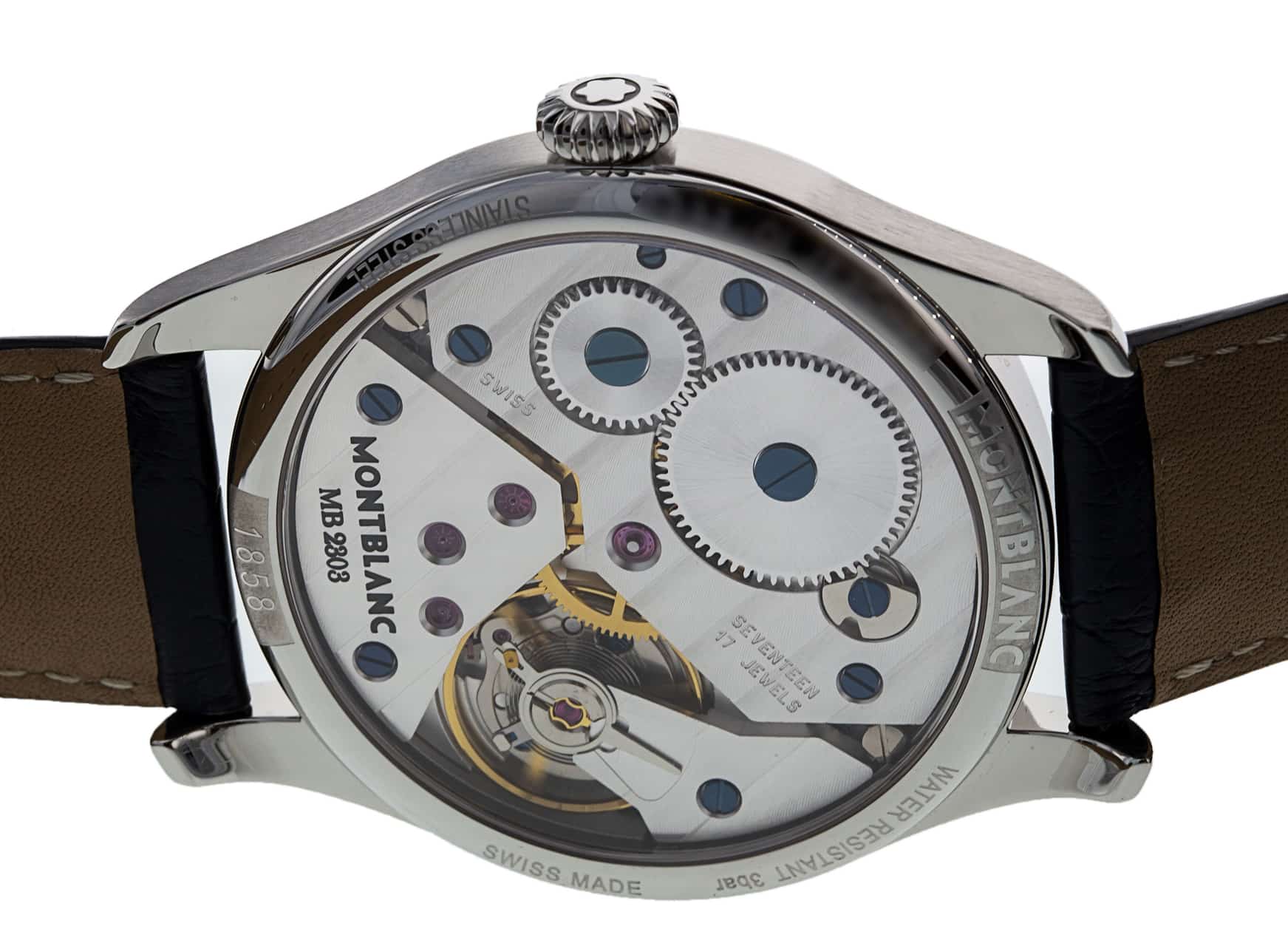 Montblanc 1858 Small Second Blue Arabic Dial